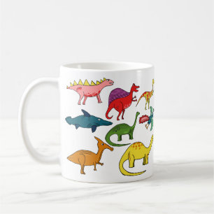 tasse de dinosaure, types de dinosaure, cadeau de 