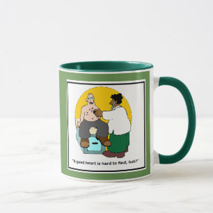 Tasse de docteur drôle - Bande dessinée de cœur