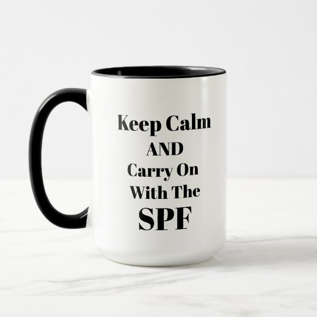Tasse de docteur SPF - Café de dermatologue drôle  (Gauche)