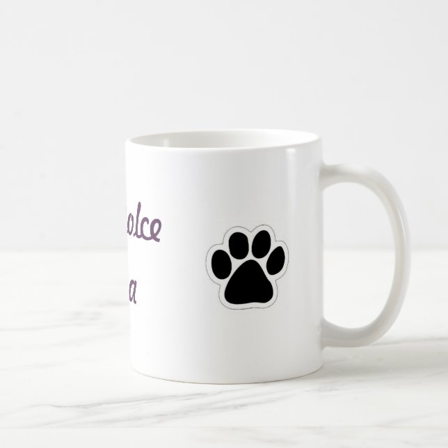 Tasse de Dolce Vita Pawprint de La (Droite)