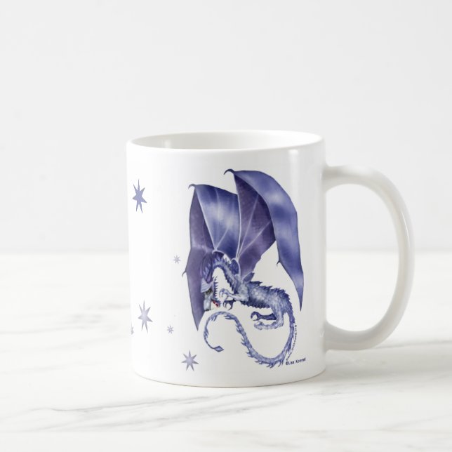 Tasse de dragon d'étoile bleue (Droite)