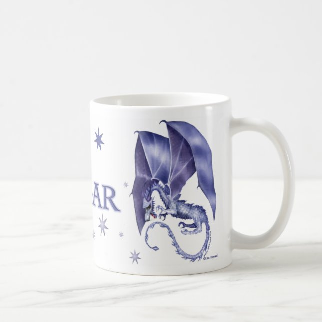 Tasse de dragon d'étoile bleue pour Edgar (Droite)