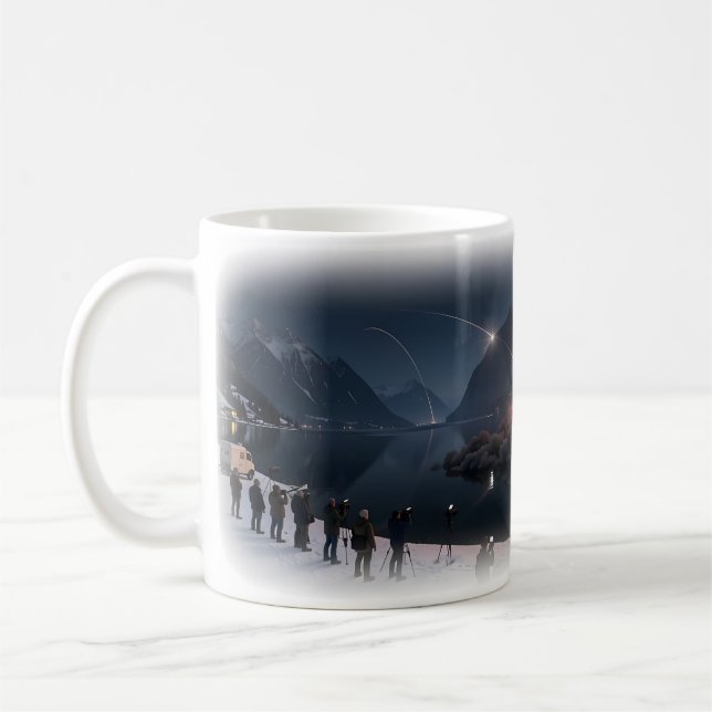Tasse de drame de réflexion de feu de lac alpin (Gauche)