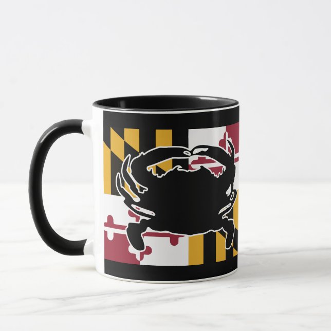 Tasse de drapeau/crabe du Maryland (Gauche)