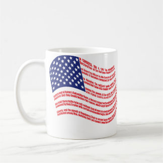 Tasse de drapeau de déclaration d'indépendance
