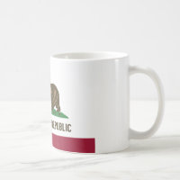 Tasse de drapeau de la Californie
