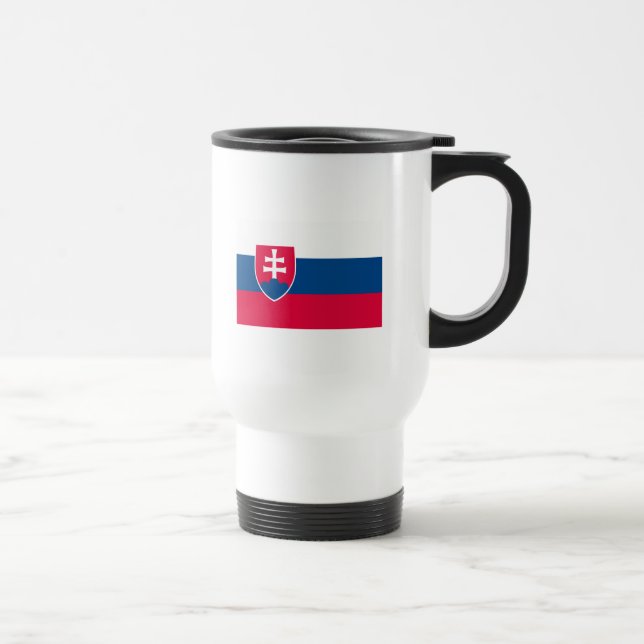 Tasse de drapeau de la Slovaquie (Droite)