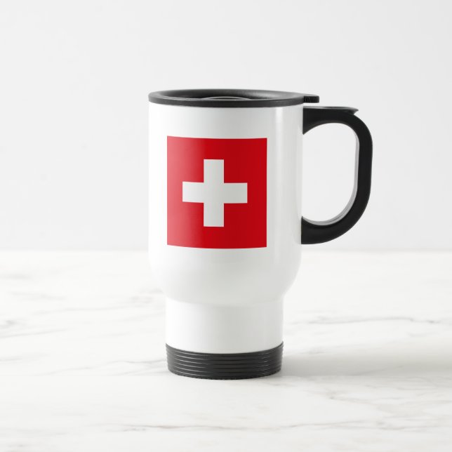 Tasse de drapeau de la Suisse (Droite)