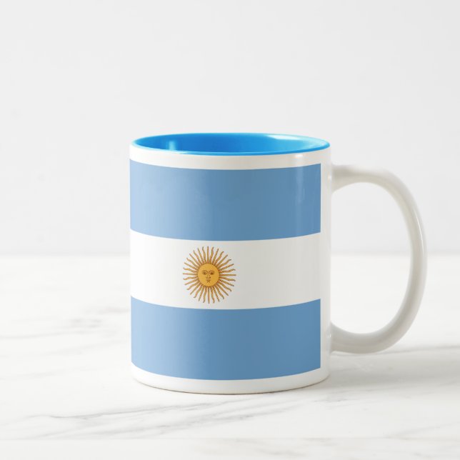 Tasse de drapeau de l'Argentine (Droit)
