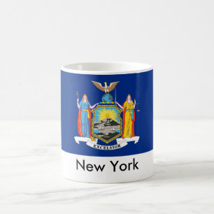 Tasse de drapeau de l'état de New-York