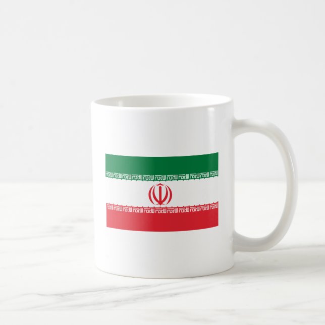 Tasse de drapeau de l'Iran (Droite)