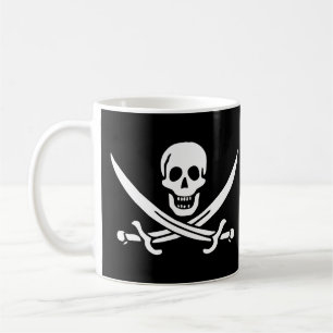 Tasse de drapeau de pirate de jolly roger