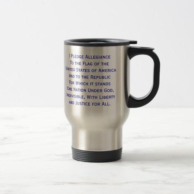 Tasse de drapeau de serment de fidélité (Droit)