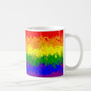 Tasse de drapeau d'éclaboussure de peinture