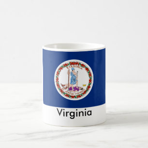 Tasse de drapeau d'état de la Virginie