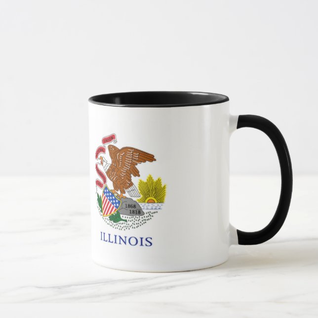 Tasse de drapeau d'état de l'Illinois (Droite)