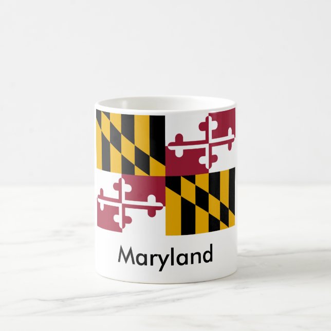 Tasse de drapeau d'état du Maryland (Centre)