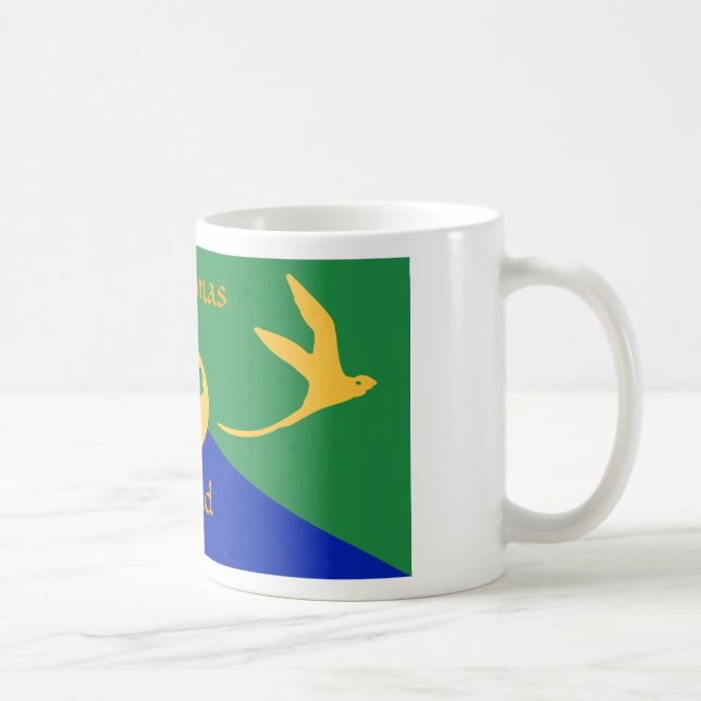 Tasse de drapeau d'Île Christmas (Droite)