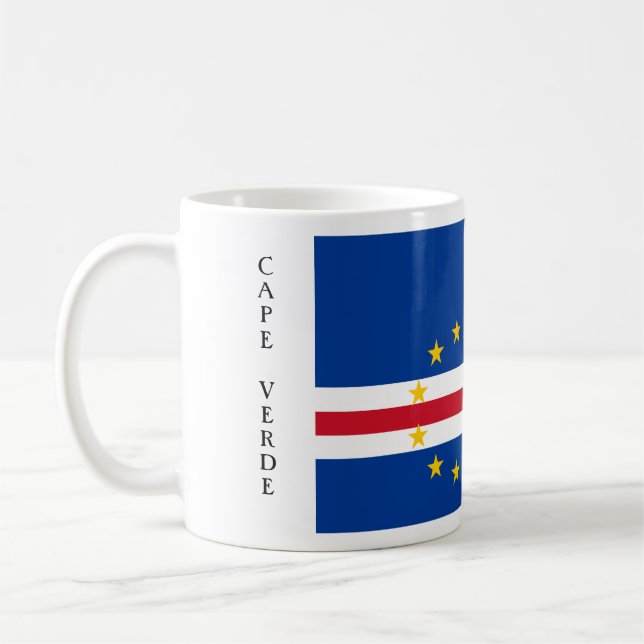 Tasse de drapeau du Cap Vert (Gauche)