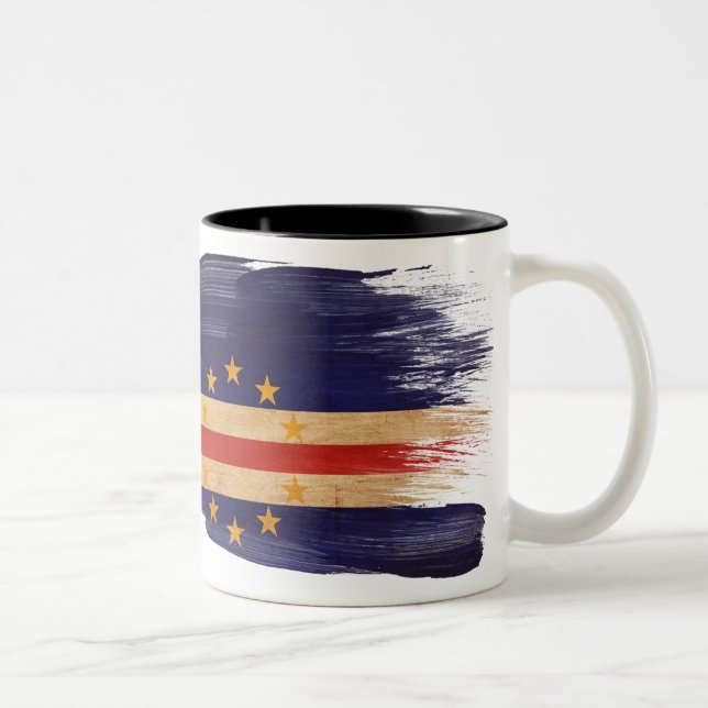 Tasse de drapeau du Cap Vert (Droit)