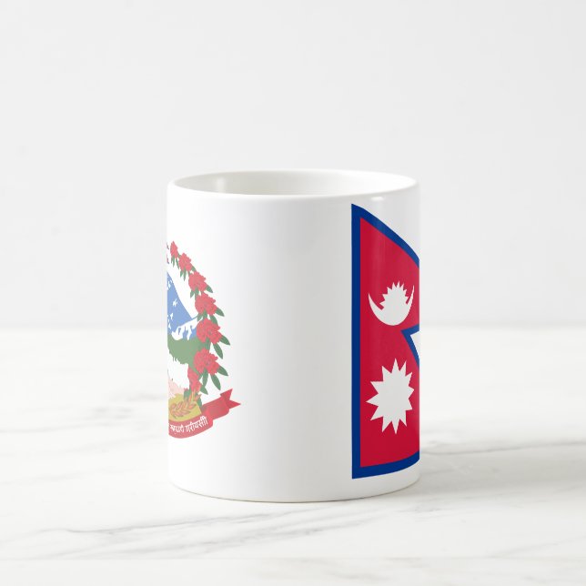Tasse de drapeau du Népal (Centre)
