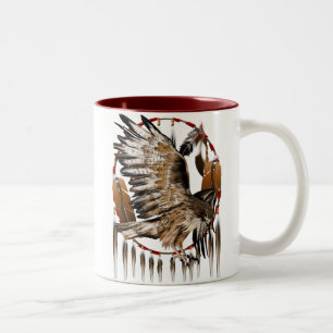 Tasse de Dreamcatcher de faucon de vol