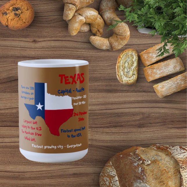Tasse de faits intéressants sur l'État du Texas  (Créateur téléchargé)