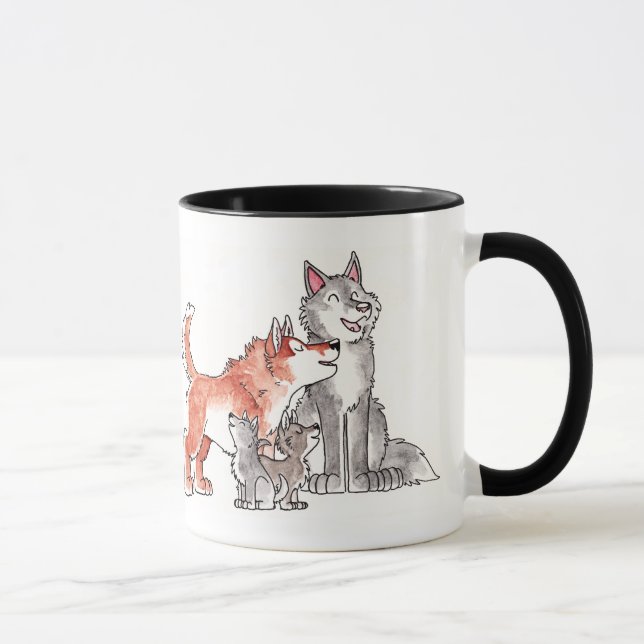 Tasse de famille de loup (Droite)