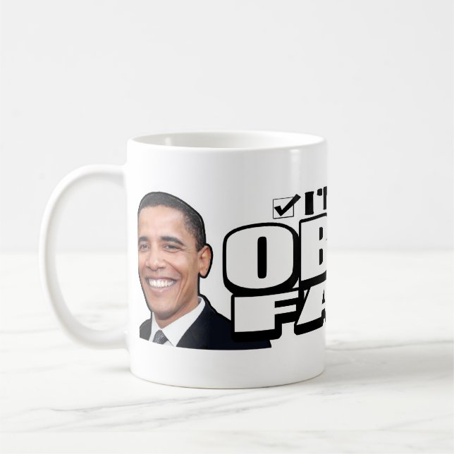 Tasse de fan d'Obama (Gauche)