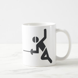 Tasse de fantaisie avec clôturer le symbole