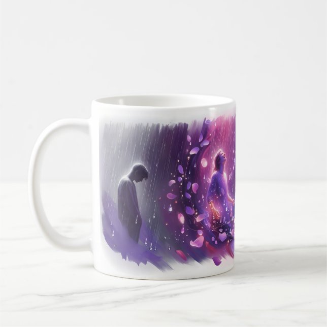 Tasse de fantaisie d'art de tempête de guérison de (Gauche)