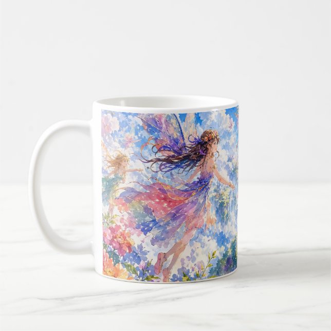Tasse de fantaisie de fée volante rêveuse (Gauche)