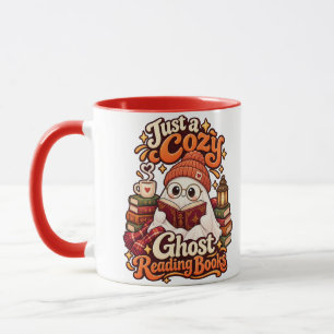Tasse de fantôme cosy lisant des livres pour un Ha