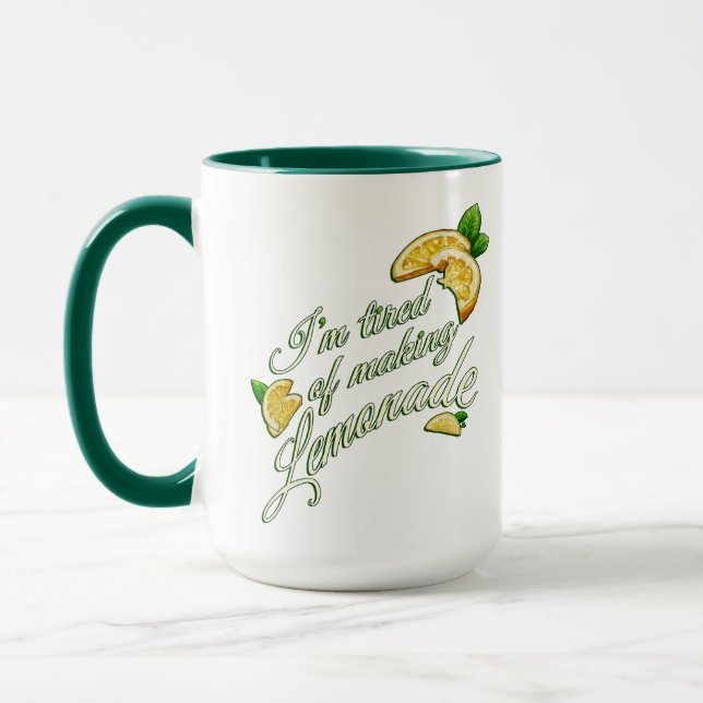 Tasse de fatigue de faire de la limonade (Gauche)