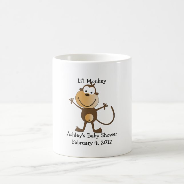 Tasse de faveur de baby shower de singe de Li'l (Centre)