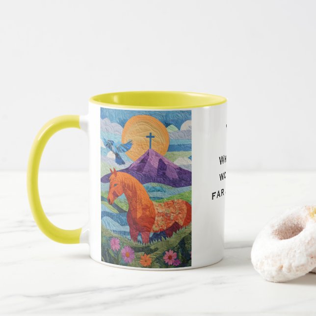 Tasse de femmes de valeur en quilt (Avec donut)