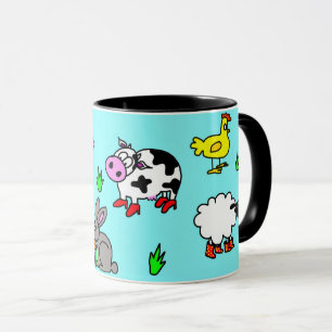 Tasse de ferme animalière
