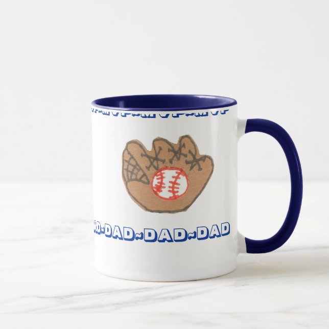Tasse de fête des pères personnalisée par PAPA de (Droite)