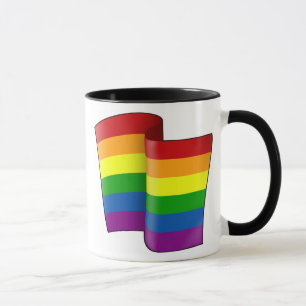 Tasse de fierté d'arc-en-ciel de vol