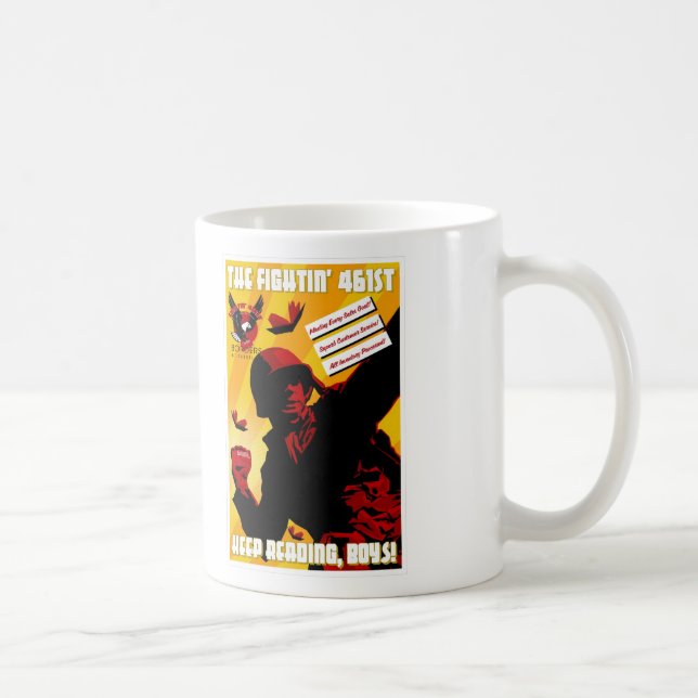 Tasse de "Fightin 461st" de frontières (Droite)