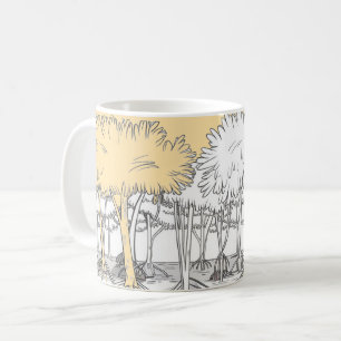 tasse de fille avec fleurs