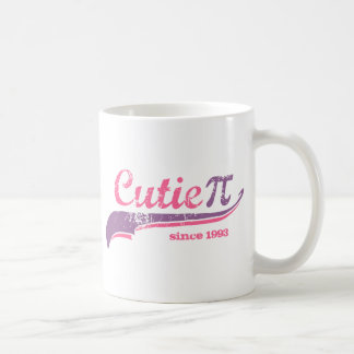 Tasse de fille de geek de maths de Cutie pi