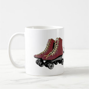 Tasse de fille de patineur