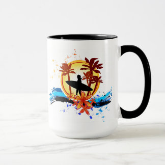 Tasse de fille de surfer
