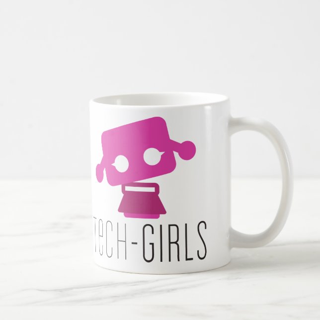 Tasse de filles de technologie avec le point (Droite)