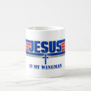 Tasse de film de Wingman de Jésus-Christ de logo