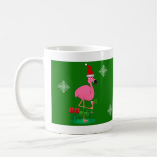 Tasse de Flamant rose de Noël