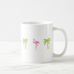 Tasse de Flamant rose et de palmier