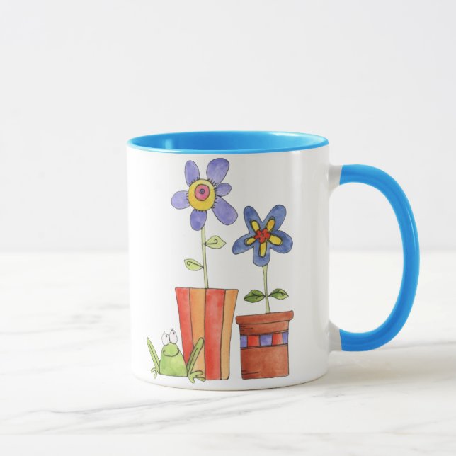 Tasse de fleur et de grenouille (Droite)