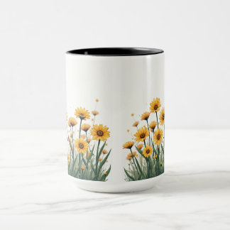 tasse de fleur marguerite